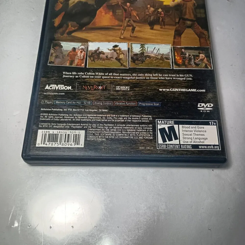 Gun (Sony PlayStation 2 PS2, 2005)